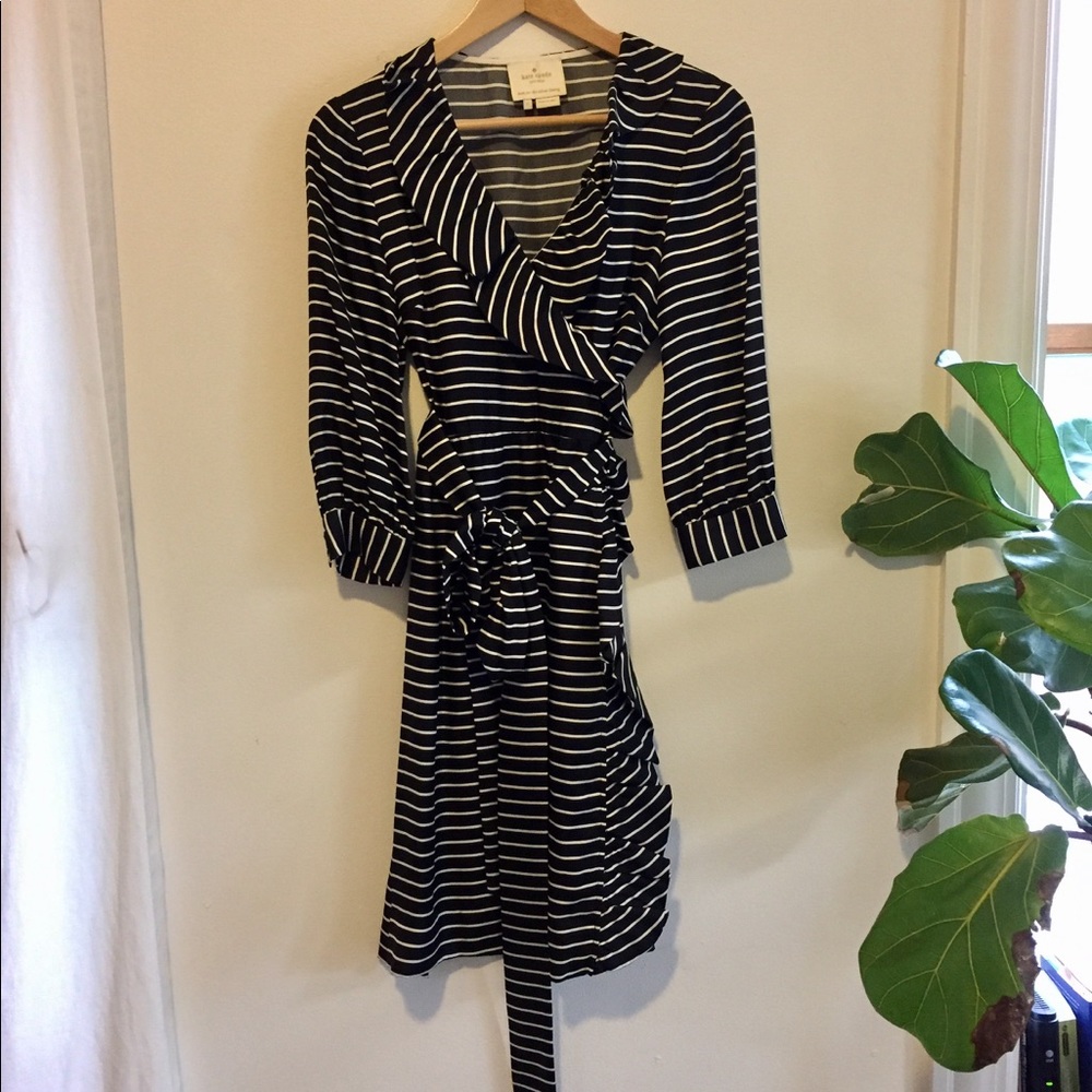 kate spade silk wrap dress size 2
